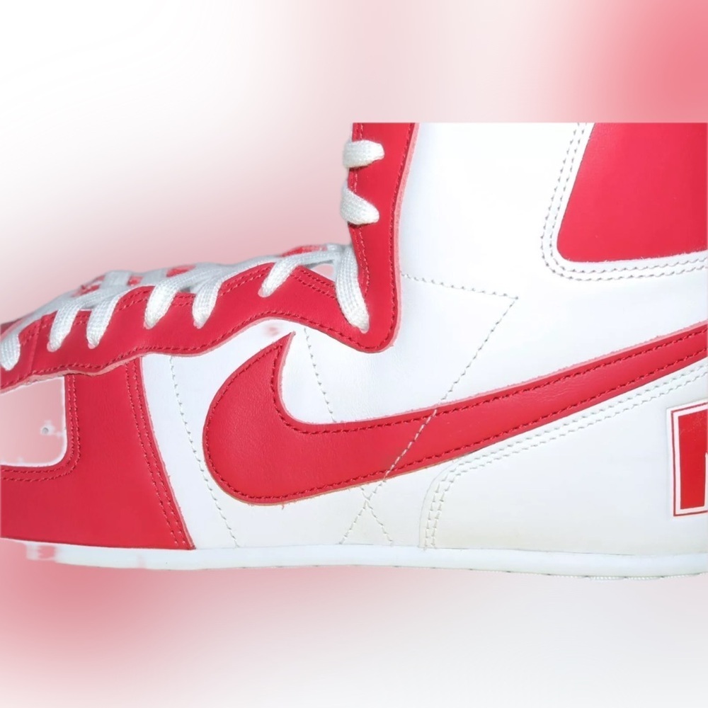 🔥Nike Terminator High Shoes White University Red [FJ4454-100] Mens Size 8.5🔥 - Picture 7 of 12